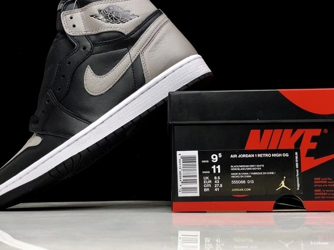 Cheap Retro High Air OG 555088-013 Jordan Black Grey 1 Shadow 0814
